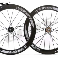 Velosa super sprint 60 700C track bike carbon wheelset,60mm clincher/tubular,fixed gear street bike carbon wheel