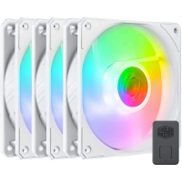 CoolerMaster SickleFlow 120 V2 ARGB White Edition 3in1 Square Frame Fan #Cooler Master สีขาว ขาย