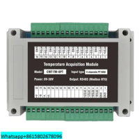 8 channels PT100/PT1000 Rs485 Modbus Output Temperature Acquisition Module