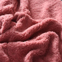 Lamb cashmere velvet Fabric Blanket warm winter quilt thicken Comfortable Throw blanket 150*200cm double layers