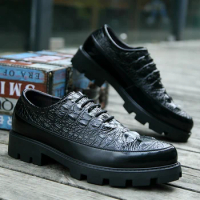 Men's Patent Leather Casual Shoes Walking Shoes Lace-up Oxford Shoes Loafers Breathable Boat Shoes Comfortable Flat Shoes