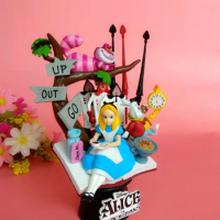 Disney Anime Alice In Wonderland Princess Action Figure Decoration Doll Model Figurine Collection Birthday Gifts Children Toys