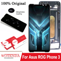 Original AMOLED Display For Asus ROG Phone 3 LCD Touch Panel For ROG 3 ASUS_I003D Digitizer Assembly Replacement