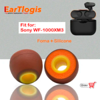 EarTlogis Replacement Earbuds for Sony WF-1000XM3, WF 1000X M3 1000 X M 3 Headphone High Quality Eartips Silicone Earplugs
