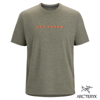【Arcteryx 始祖鳥官方直營】男 Cormac Logo 快乾短袖圓領衫 糧草綠