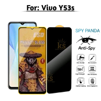Anti Spy Panda Untuk vivo Y53s Tempered Glass Kaca Anti Gores ESD Privasi SPY-Panda Curved Tebal dan