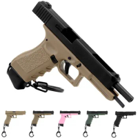 Tactical G34 Pistols Shape Keychain Hunting Gun Weapon Keyring Gift Detachable Magazine Decoration Gifts