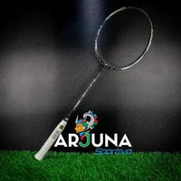 HUNDRED BADMINTON FRAME | FLUTTER S ZOOM | RAKET BULU TANGKIS ORIGINAL HUNDRED 600S BLACK/GREY