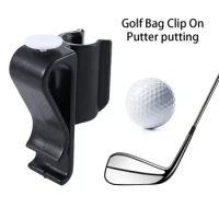 Golf Club Bag Clip On Putter Clamp Holder Putting Organizer Ball Marker New