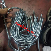 klem / clamp ubolt pipa bahan galvanis ukuran 3\ inch besi 3/8"
