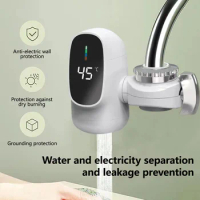 Instant Tankless Electric Hot Water Heater Digital Display Hot Water Kitchen Instant Heating Water Heater Bathroom Accessories