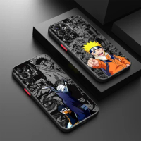 Naruto Uchiha For Samsung S24 S23 S22 S21 S20 S10 FE Note 20 10 Ultra Lite Plus Frosted Translucent Phone Case
