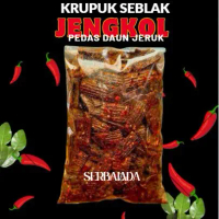 Seblak kering Kerupuk jengkol pedas 1 kg Seblak jengkol daun jeruk Camilan pedas nampol Jengkol kriu