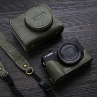 New luxury handwork camera PU leather bag body  case for Canon g7x2 g7x3 G7X Mark II III  sleeve shell