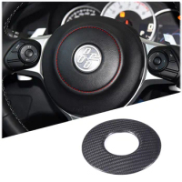 Real Carbon Fiber Car Steering Wheel Central Decorative Cover For Toyota 86 GT86 2012-2020 Car Interior Accessories