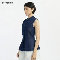 COTTONINK - Atasan Kemeja Wanita Dark Denim Joff #SpringCollection2026 M
