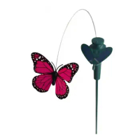 Solar Powered Home Decor Ornament Flying Fluttering Fake Butterfly Yard Garden Stake Decor Butterfly Farmland Home Decoration