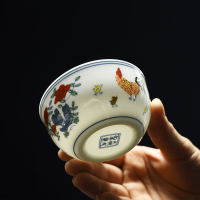 280 triệu Cốc Gà dehua cup teacup đơn ấm trà gốm Boss cup Retro Nhật bản Nhà Bộ ấm trà 2.8