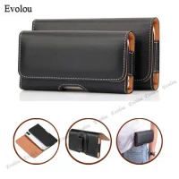 Universal Leather Belt Clip Phone Pouch For Meizu 20 infinity 20 Pro 18X 18S Pro 16T 17 Waist Bag Magnetic Vertical Phone Case