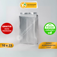ISI 100 Gusset (10+6+1) x 23 Kemasan Plastik Alumunium Foil Warna Glossy