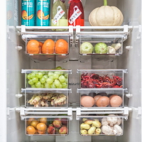 廚房冰箱收納盒抽屜式保鮮盒冰箱專用多層食品水果雞蛋水餃整理盒