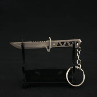 9cm Valorant Xenohunter Melee Weapon Keychain Model Accessorie Delicate Model Reaver Metal Sword Gif