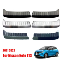 For Nissan Note E13 2021 2022 Stainless Steel Built-in Rear Bumper Trim Car Trunk Sill Scuff Plate Protector Pedal Accessories