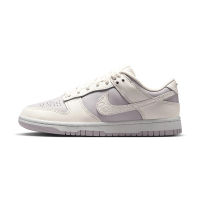 【NIKE 耐吉】Dunk Low 女鞋 灰紫白色 低筒 麻繩 皮革 浮雕 透氣 運動 休閒鞋 IH0639-011
