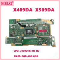 X409DL 3150U R3 R5 R7 CPU 0G /4G/8G-RAM Laptop Motherboard For ASUS X409DA X409DJ X409DL X509DA X509DL X509DJ M590DA Mainboard
