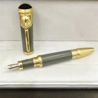 MOM MB Limited Edition Rudyard Kipling Fountain Pens Forest Wolf Statue Design Rollerball Ballpoint Luxury Writing Stationery