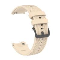 Silicone Watch Strap New Stripe Pattern Replacement Bracelet Breathable Needle Buckle Watchband for Oppo Watch X