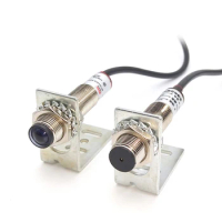 E3F-20C1 Laser Beam Photoelectric Switch Trough-beam Infrared Sensors NPN Switchs with LED Induction Indicator Switches