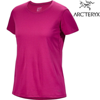 特價優惠 Arcteryx 始祖鳥 Taema 女款 短袖圓領排汗衣 30802 X000007309 日暮雜紅 Amaranthus Heather