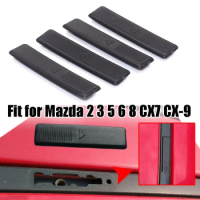 4Pcs Car Exterior Black Plastic Roof Trim Strip Cover Fit for Mazda 2 3 5 6 CX7 Moulding Cap GJ6A-50-5A1 GJ6A505A1 Accessories