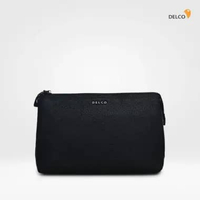Tas Pria Delco by Elizabeth Genuine Leather Clutch 0720-0384 Black