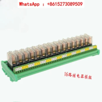 16 original relay module PLC amplification board, one open and one closed 24V/12 adapter board