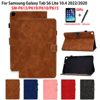 for Samsung Galaxy Tab S6 Lite 2022 Case 10.4 inch SM-P613 SM-P619 Flip Stand Cover Tablet for Funda Galaxy S6 Lite Case +Gift