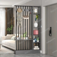 Rak Partisi Penyekat Ruangan Kayu Asli Kokoh 70 x 15 x 200 Cm Tahan Lama Custom Ukuran dan Warna