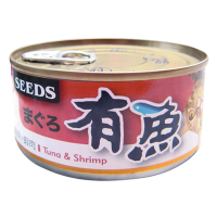 【Seeds 聖萊西】有魚貓餐罐-鮪魚+蝦肉(170gX48罐)