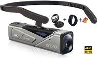 ORDRO【日本代購】穿戴相機4K超高畫質 視頻攝像機 手機WiFi連接、遙控器EP7