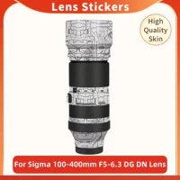 For Sigma 100-400mm f5-6.3 DG DN OS For Sony Mount Camera Lens Sticker Coat Wrap Protective Film Protector Decal Skin 100-400