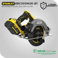 Stanley Brushless Circular Saw / Gergaji Sirkel Baterai 20V SBC550M2K