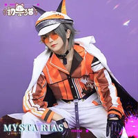Hot VTuber Luxiem Mysta Rias Cosplay Costume Anime Virtual YouTuber Comic-con Party Cool Fashion Men Cos Clothes Suit Stock
