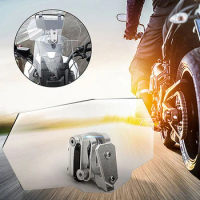 1Pc Universal Motorcycle Windshield for Motorcycle Universal Adjustable Height Board Risen Clear Windshield