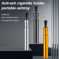 Portable Metal Car Ashtray Mini Cigarette Ash Creative Smoking Holder Cigarette Ashtray Interior Accessories For Fathers Gift
