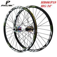 mountain bike wheelset 24 inches 520mm MTB Aluminum alloy Disc Brake front 2 rear Bearings 7-12speed QR teenagers Bicycle Wheel