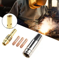 Mig Contact Tip Consumables Kit MIG Welding MB15 15AK Contact Tip 0.8/1.0/1.2mm Nozzle 0.6mm/0.8mm/1.0mm/1.2mm Welding Tool Part