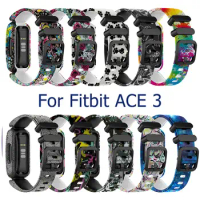 Wrist Strap Silicone Bracelet For Fitbit Ace 3/inspire 2 Smart Watch Band Bracelet Replacement Kids Wristband Watchbands