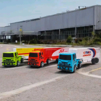 Mainan Truk Logistik DHL J&T TIKI untuk Anak-anak - Mainan Edukasi Transportasi dengan Desain Warna 