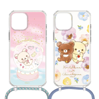 【Rilakkuma 拉拉熊】iPhone 13 Pro 掛繩背帶防摔手機殼